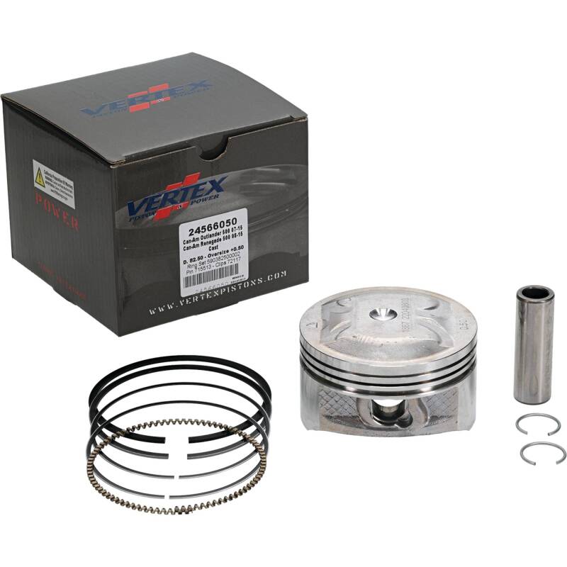 Can-Am Outlander 500 Piston Kit - Vertex Pistons - 0.50mm Oversized Cast Replica - `07-`15